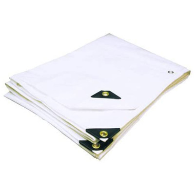 Ez Travel Collection 7 X 16 Heavy Duty Waterproof White Tarp Reinforced Corners