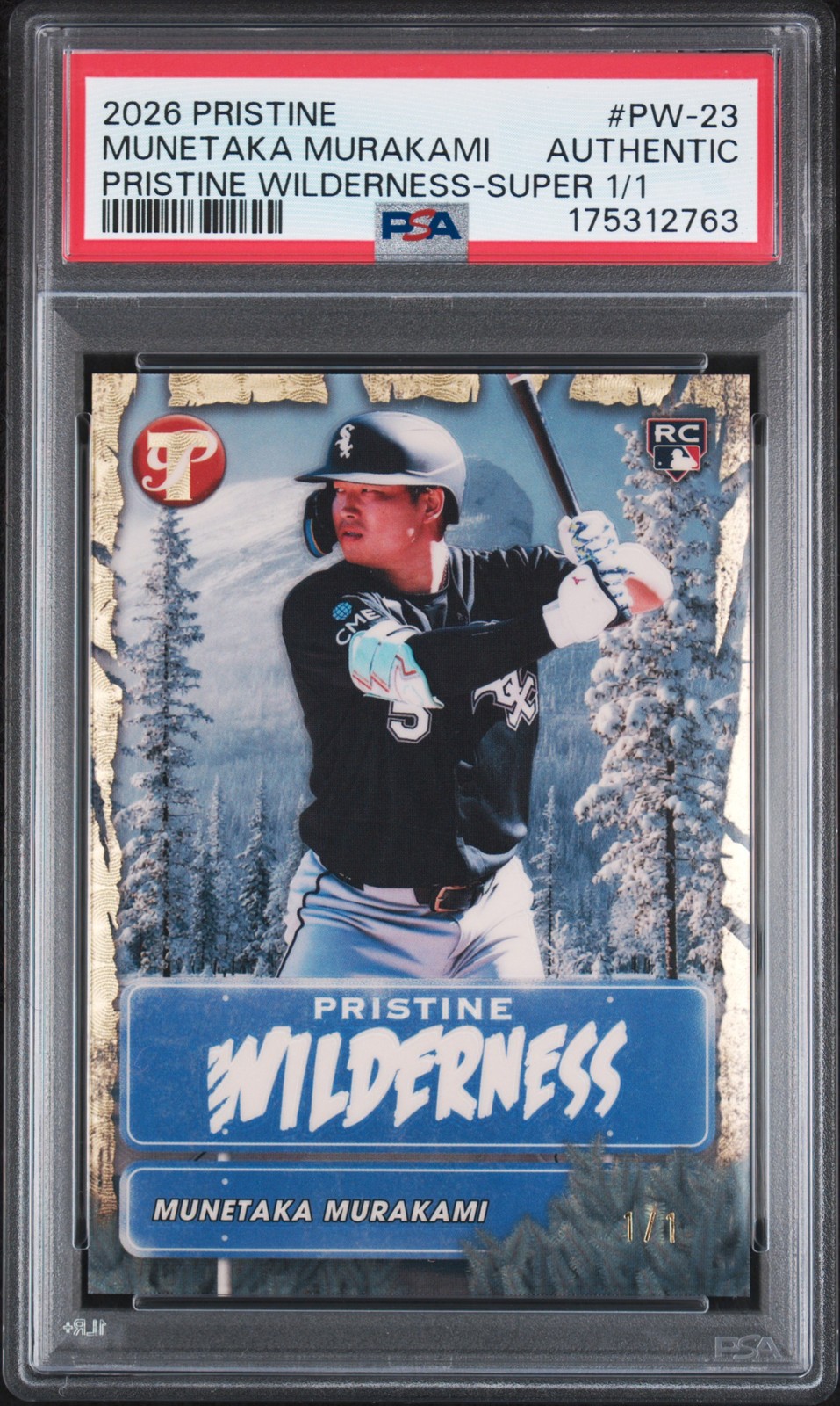 2026 TOPPS PRISTINE WILDERNESS MUNETAKA MURAKAMI RC 1/1 SUPERFRACTOR PSA AUTH