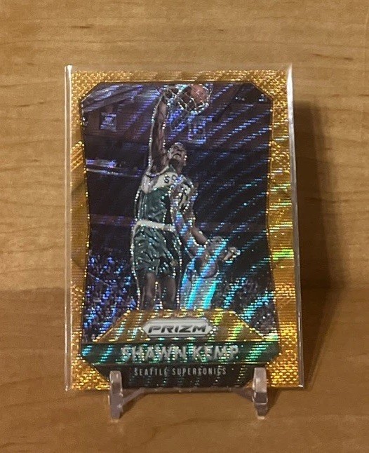2015 Panini Prizm Orange Wave SHAWN KEMP #270 HOF SUPER RARE