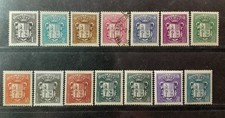 1937 - Andorra Nr. 47 bis Nr. 60 Wappen NAC - 1 OBL - LA891