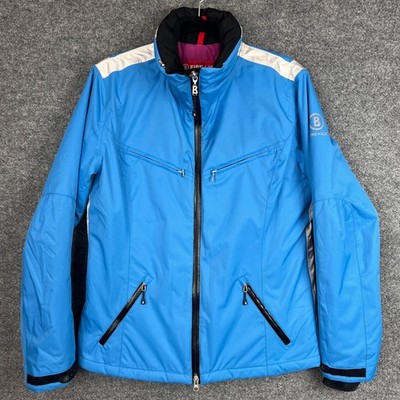 Bogner FIRE + ICE Women's Blue Ski Snowboard Jacket Size 10 Zip Up Winter Coat