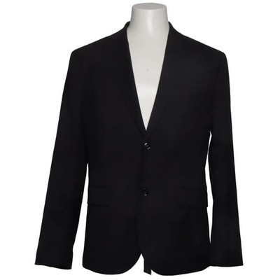 H&M, Blazer, Größe: 54, Schwarz, Elasthan/Polyester/Viskose, Einfarbig #wJb
