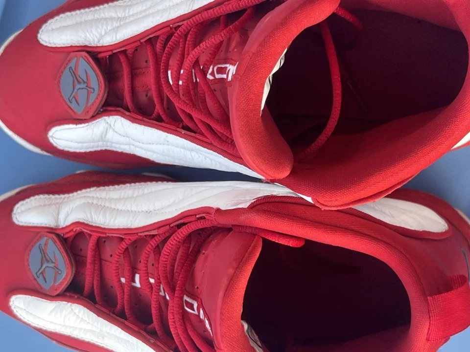 Talla 10 - Jordan Pro Fuerte Rojo Universitario Hombre’s Zapatos Tenis Atléticos 407285-604 Foto 4 de 4
