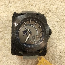 Invicta Watch Dallas Cowboys Black Steel 46mm New 47867