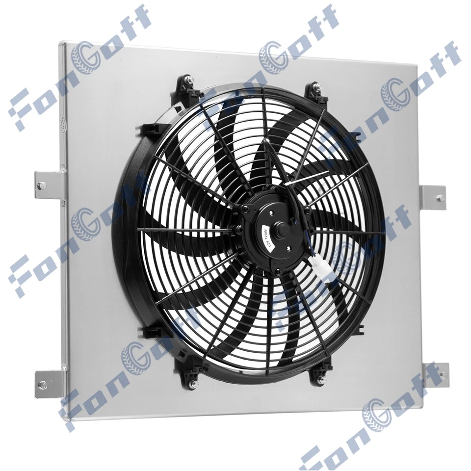 Aluminum Shroud+Fan For 2005-2010,2009 Jeep Commander Grand 2006-2010 Cherokee Foto 4 de 4