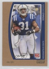 2009 Topps Unique Bronze Select 44/99 Donald Brown #185 0o9