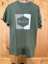 MENS RVCA GREEN LOUNGEWEAR T-SHIRT SIZE MED