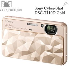 Sony Cyber-Shot DSC-T110D Digital Camera 16.1MP Gold Exposure Compensation