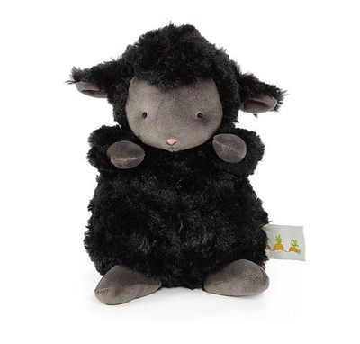 Bunnies by The Bay Wee Kiddo Plush Lamb ~ Black ~ New!