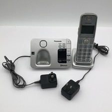 Panasonic KX-TGEA40 S Replacement Silver/White Cordless Phone Handset W/ CHARGER