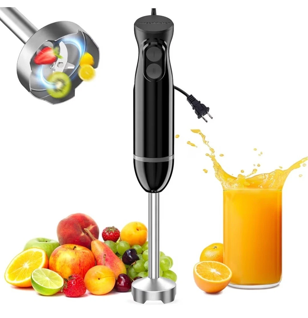 Hand Blender Immersion Blender with 2 Mixing Speeds Corded Electric Handheld
Opens in a new window o