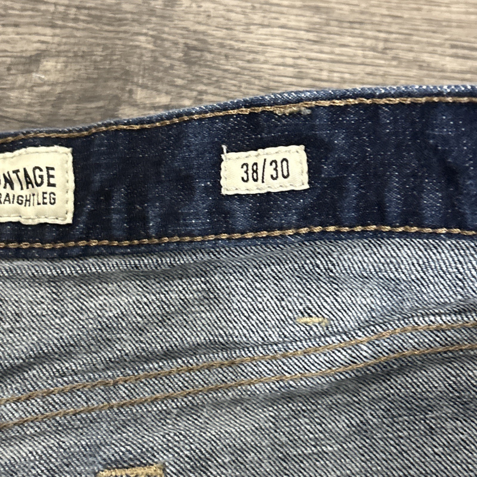 Ariat Legacy M1 Vintage Straight Leg Jeans Mens 38x30 Dark Wash Fits 37 X 28 - View 4