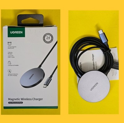 UGREEN Magnetic Wireless USB-C Charger CD245 - Gray