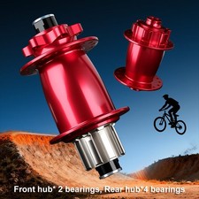 Buje de bicicleta Dirt Jump 32H con rueda libre 16T delantera 100 mm trasera 135 mm distancia del eje