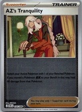 AZ's Tranquility 076/086 Uncommon Chaos Rising Pokemon Reverse Holo Near Mint