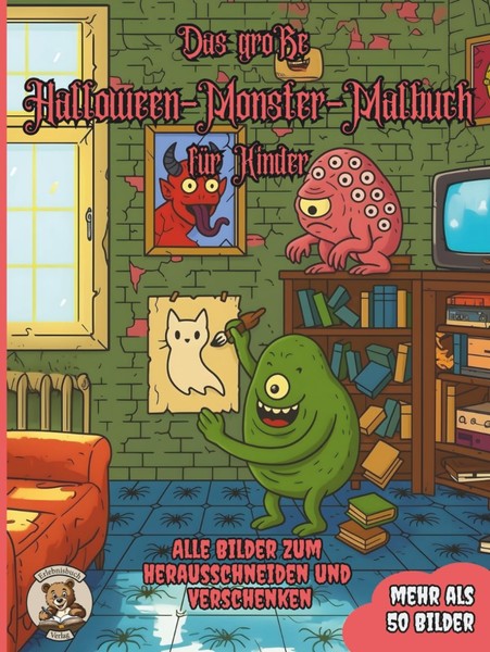 Halloween-Malbuch FüR Kinder Ab 3 Jahren, üBer 50 Ausmalbilder, Spaß FüR-image