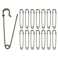 30Stk Sicherheitsnadeln 89Mm FüR Kleidung Bronze