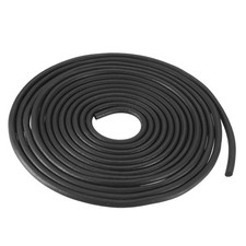 Foam Rubber Seal Weather Strip 3mm Diameter 5 Meters Long Black