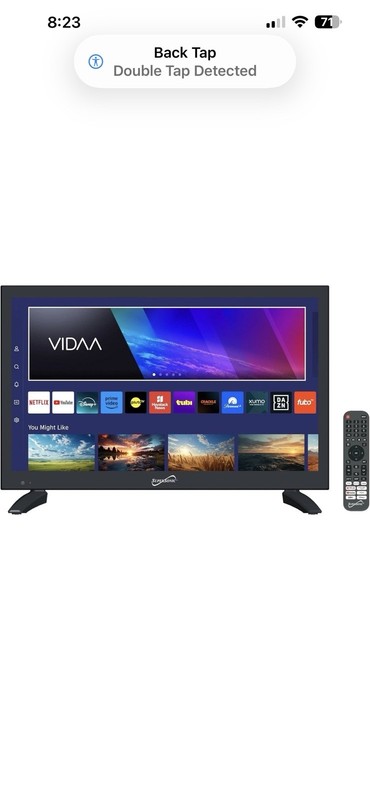 Supersonic 19" VIDAA ACDC Compatible LED Smart Out/Indoor TV W/Built-In WiFi 12V