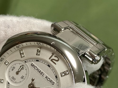Michael Kors MK5275 Silver Dial Silver Tone S/S Chronograph Women's Quartz Watch - Picture 9 of 17