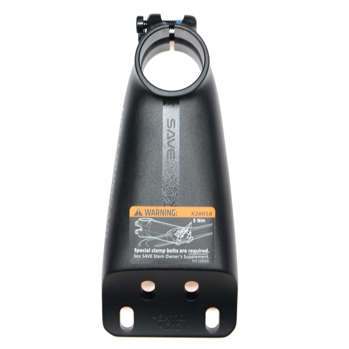 パーツ CANNONDALE HOLLOWGRAM SAVE STEM 100mm Cannondale HollowGram SAVE Stem - For SystemBar - Piermont