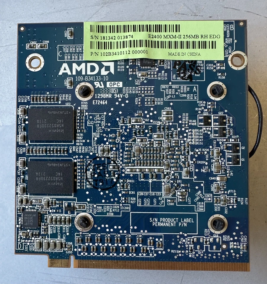 AMD 102B3410112 Radeon E2400 256MB MXM II Embedded Graphics Processor - Image 2 of 2