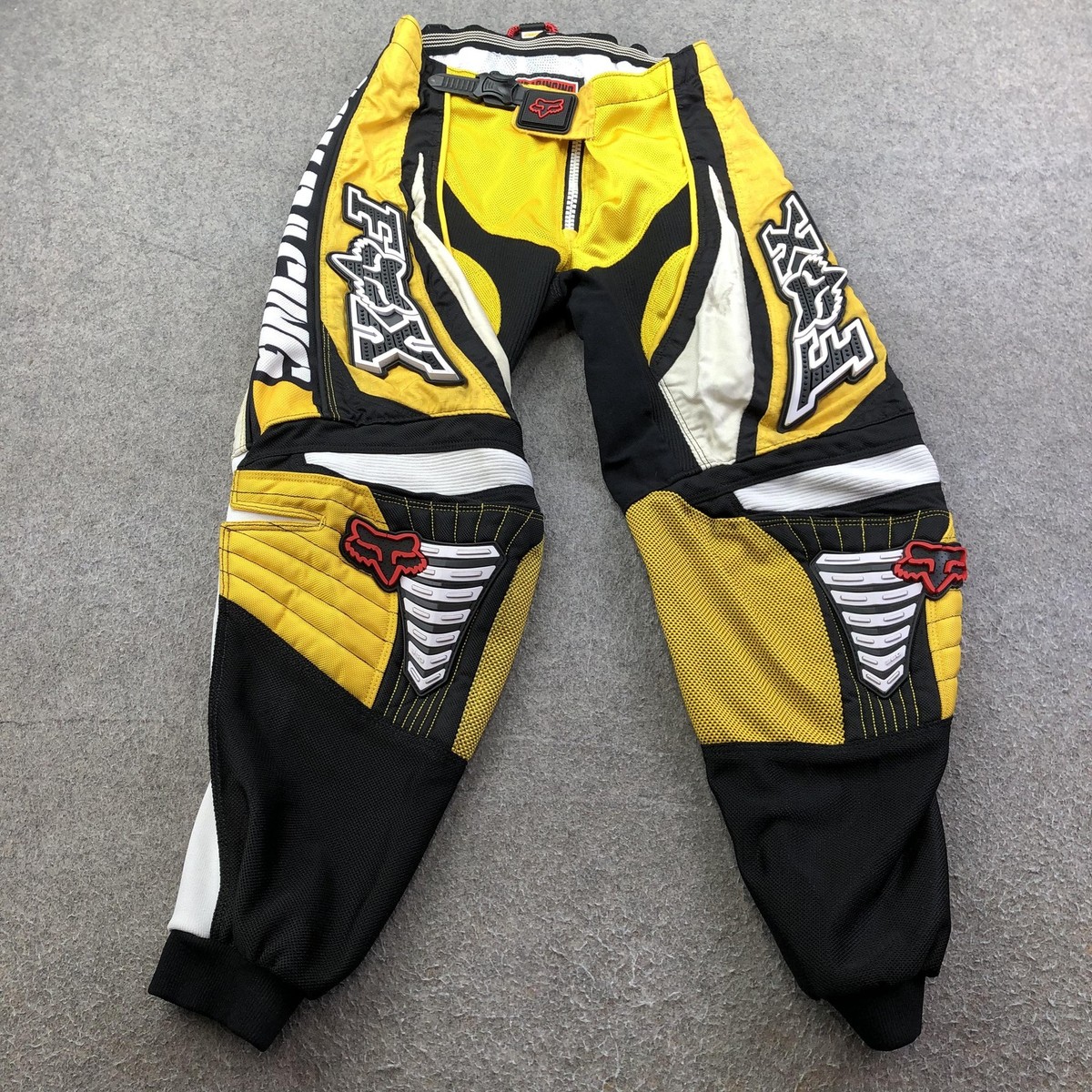 Fox Racing Pants Mens Small 30 Yellow 360 Motocross MX Off Road