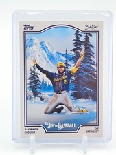 JACKSON CHOURIO 2025 TOPPS X BOB ROSS JOY OF BASEBALL #26 BREWERS C Q3735