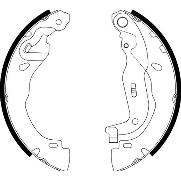 Textar Bremsbackensatz 203Mm Passend FüR Dacia Logan Sandero Renault Clio-image