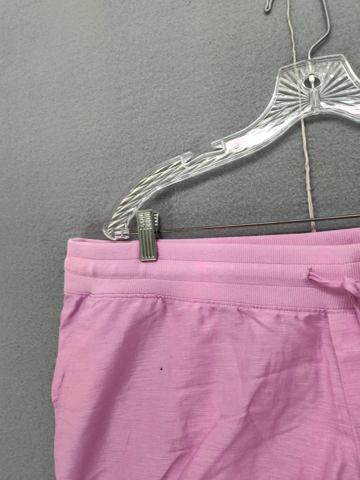 GAP Maternity Shorts Womens Large Linen Blend Casual Pockets Lightweight Summer - Image 2 of 4