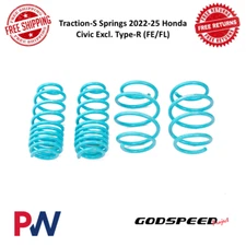 Godspeed Project Traction-S Performance Lowering Springs For 2022-25 Honda Civic