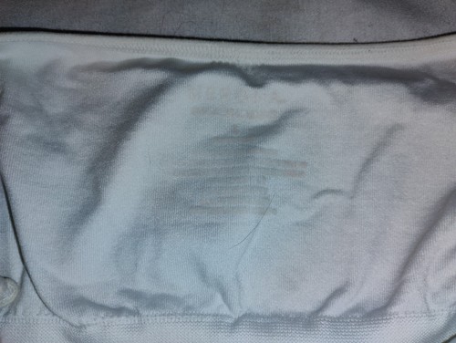 2 Vintage Ladies Merona Seamless Ruched Sleeveless 1- Gray, 1-white Size L Great - Picture 5 of 5