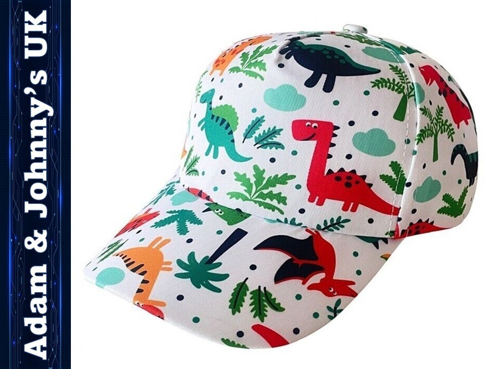 🎀 JOBLOT 12x Kids Dino Baseball Cap Adjustable eBay