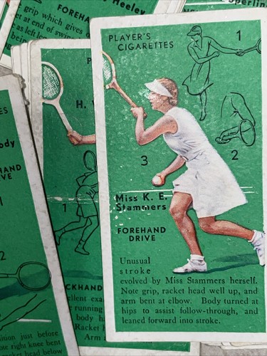 47 Players Cigarette Cards Tennis 1936 - Picture 4 of 6