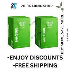 2 X Itsuki Kenko Natural Detox Foot Patch 50 Sachets Herbal Cleansing FREE SHIP