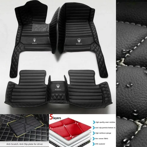 For Maserati Ghibli Gran Turismo Levante Quattroporte Car Floor Mats Waterproof - Imagen 24 de 35