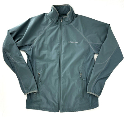 Columbia Jacket Womens Medium Omni Shield Advanced Repellency Full Zip Teal