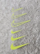 TWO 1.5" 2" and 2.5" Nike Swoosh Iron On Decal / FREE SHIPPING in the US DIY