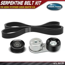 3xSerpentine Belt Drive Component Kit for Nissan Pathfinder 09-12 Suzuki Equator