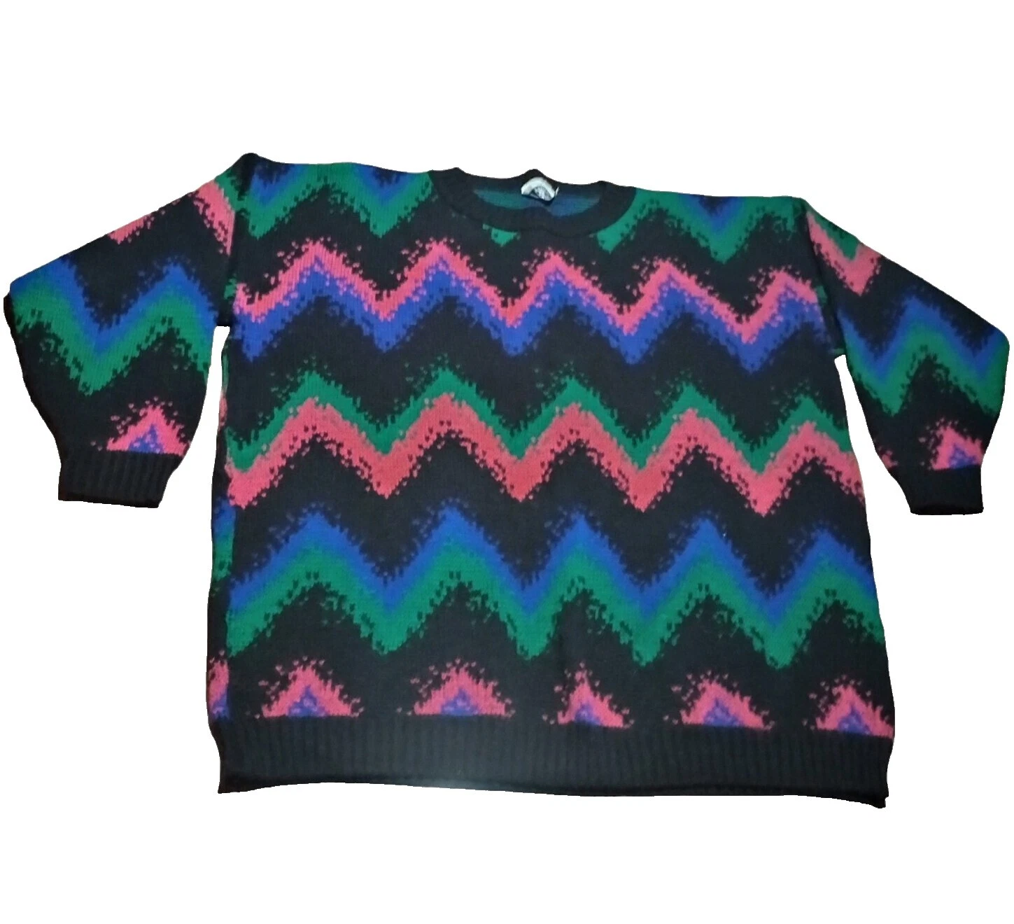 Multi-Color geométrico ropa vintage 1980s para Mujer