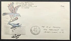 Vintage 1943 Eagle Bomb Jet Plane Military World War 2 Original Art Envelope