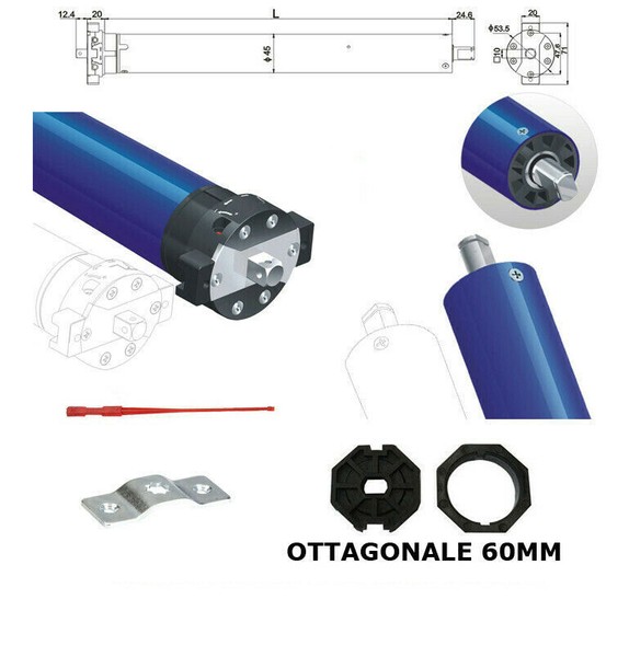 Motor Elektrische Schatten Rolladen Ab 55KG 20 NM Antrieb Automatisch-image