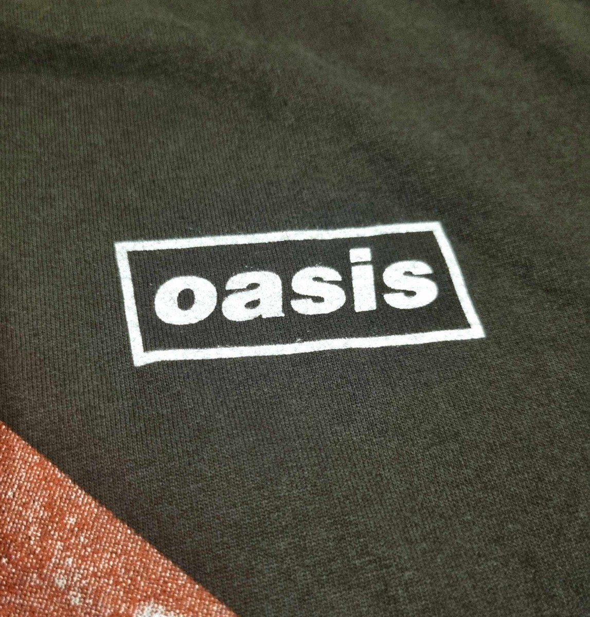 Vintage OASIS Shirt L Europe Tour 1997 Definitely Maybe Blur