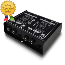 -PRO Premium Direct Injection Audio Box - Passive DI Unit Hum Eliminator W/ Inpu