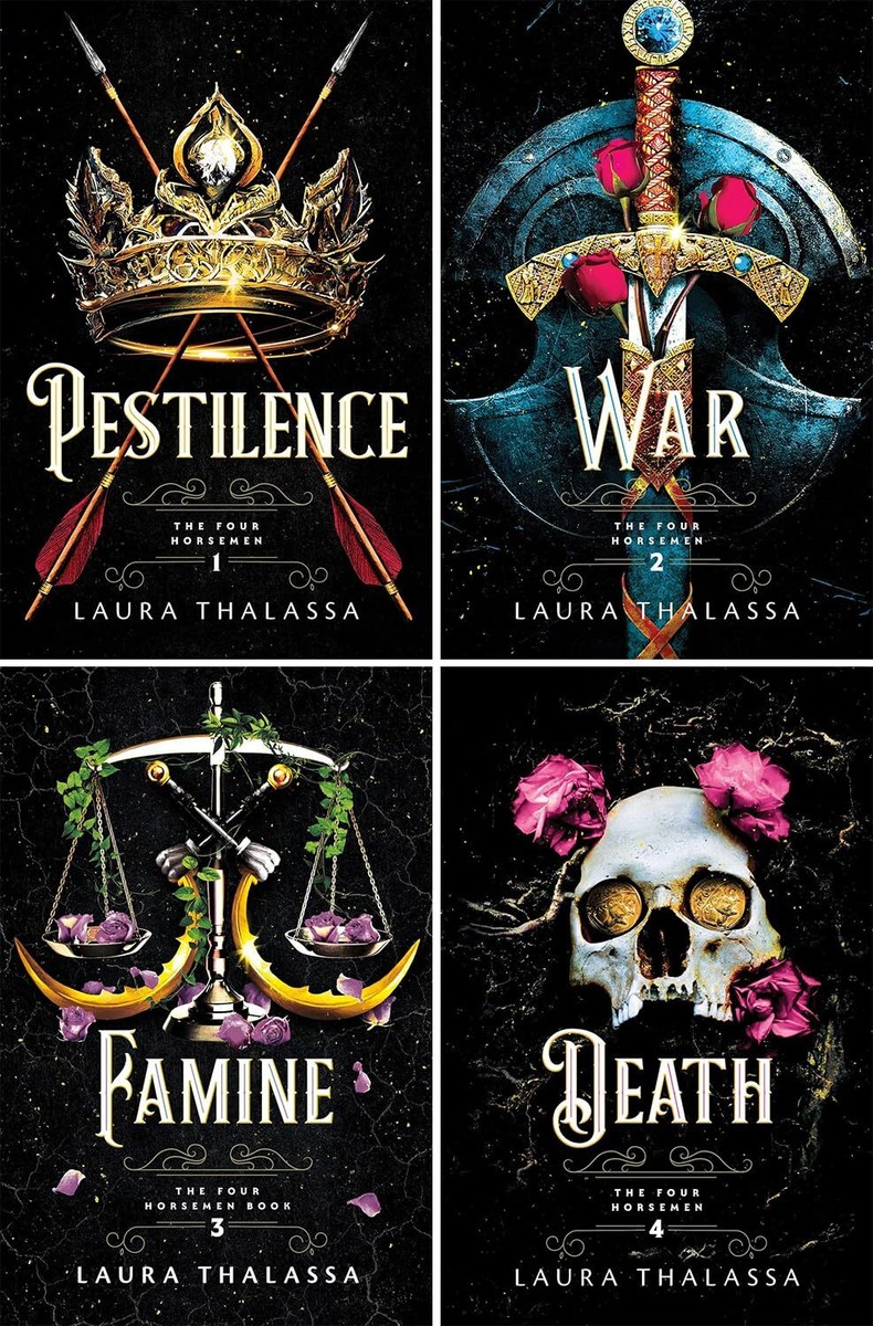 The Four Horsemen Series Books Pestilence War Famine Death by  Thalassa
