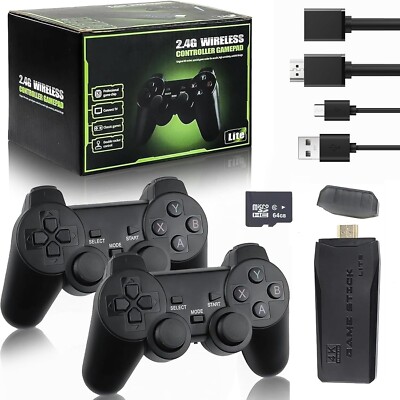 M8 Wireless Retro Game Console Stick, Retro Game Stick 4K HDMI Output Classic