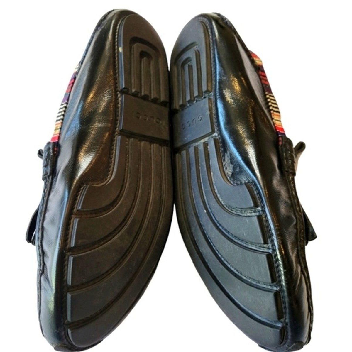 Gucci driver shoes 4 pairs for sale one pair of Prada paten leather sneakers Black Patent Leather And Technical Fabric Prada America main image 3