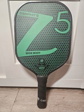 Onix Z5 Graphite Wide Body Pickleball Paddle Black Green Color Honeycomb Core