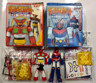 4'' LOT 2 COMBATRA GETTA ROBO Shogun Warriors BOX Combattler Getter candy model