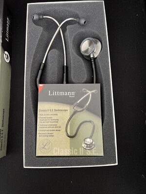 3M Littmann Classic II SE Stethoscope - USA Model 2201 Black 28 / 71 cm w/Manual